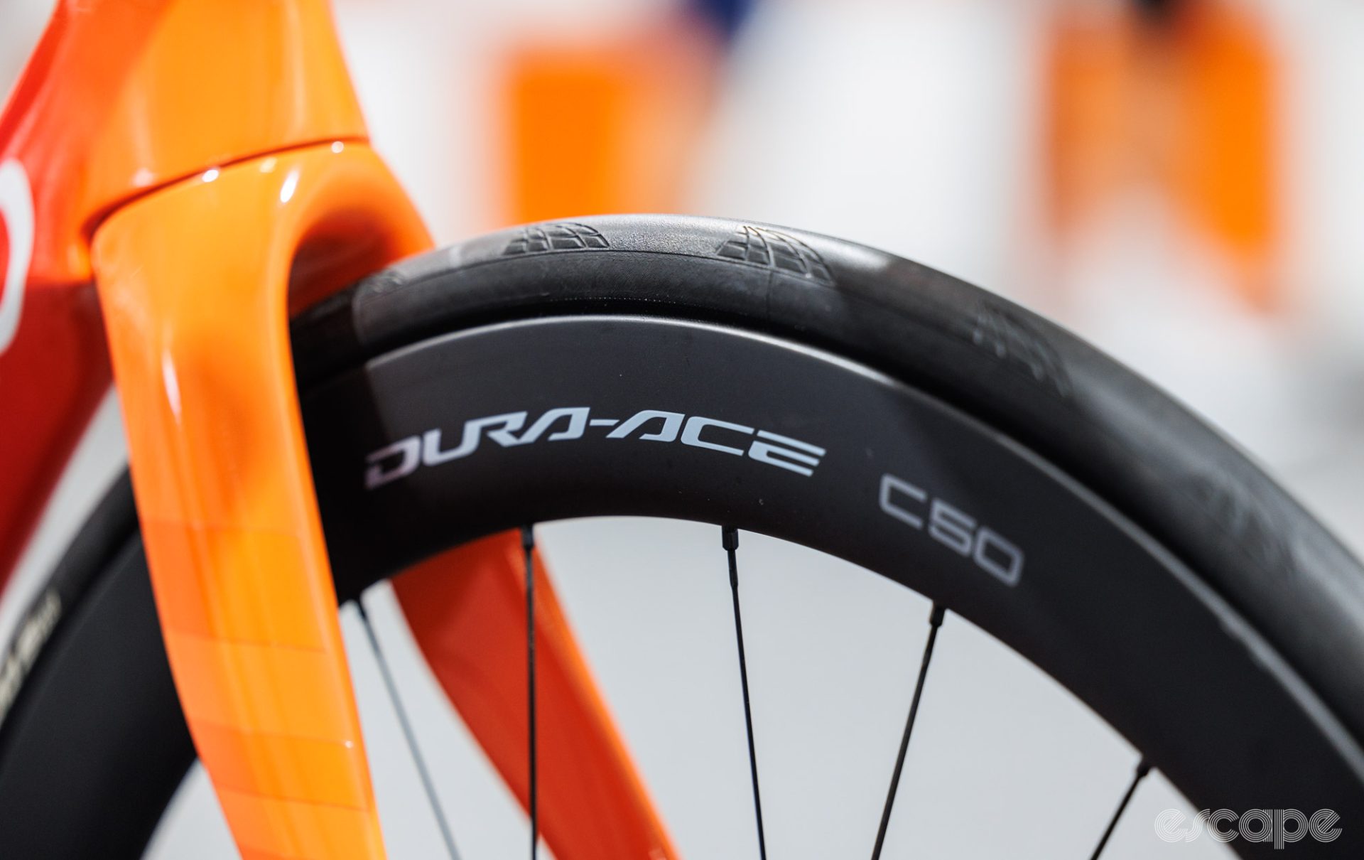 Dura-Ace C50 wheels and Continental tires.