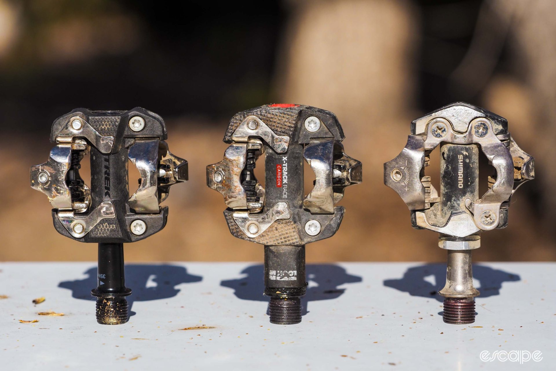 Trek Kovee Pro pedal compared to Look X-Track Race Carbon and Shimano Deore XT