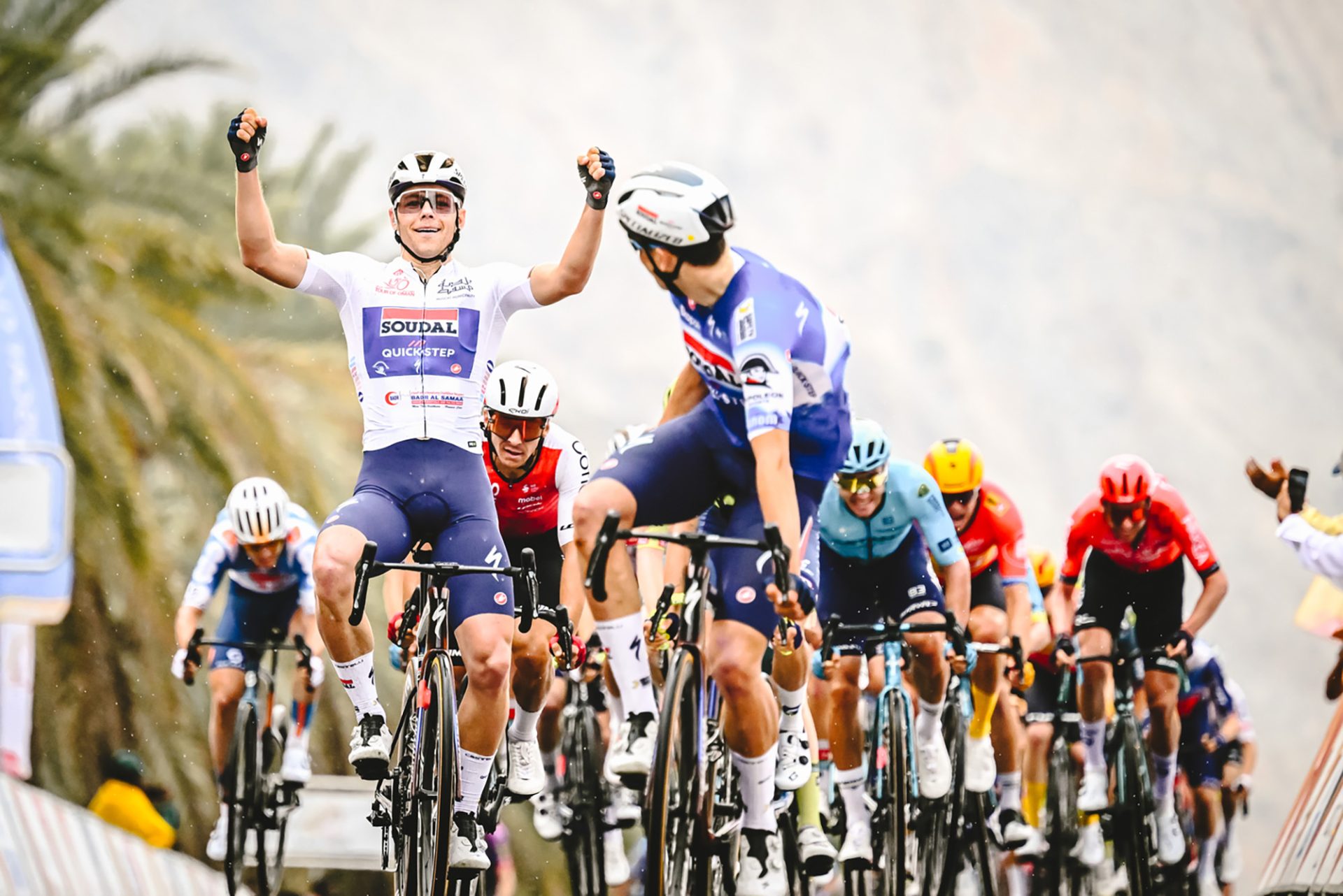 Paul Mangier wins Tour of Oman stage 3.