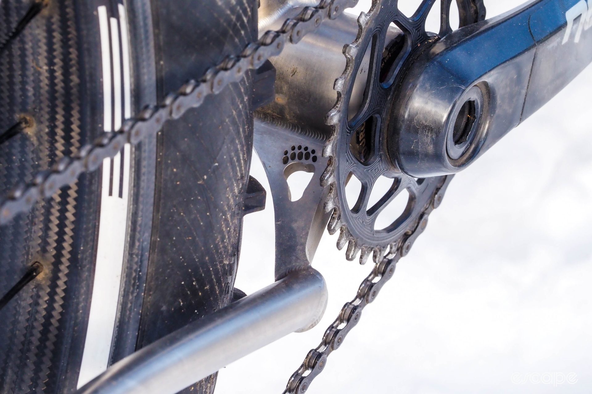 Rise Bikes Grizzly first generation chainstay semi-yoke