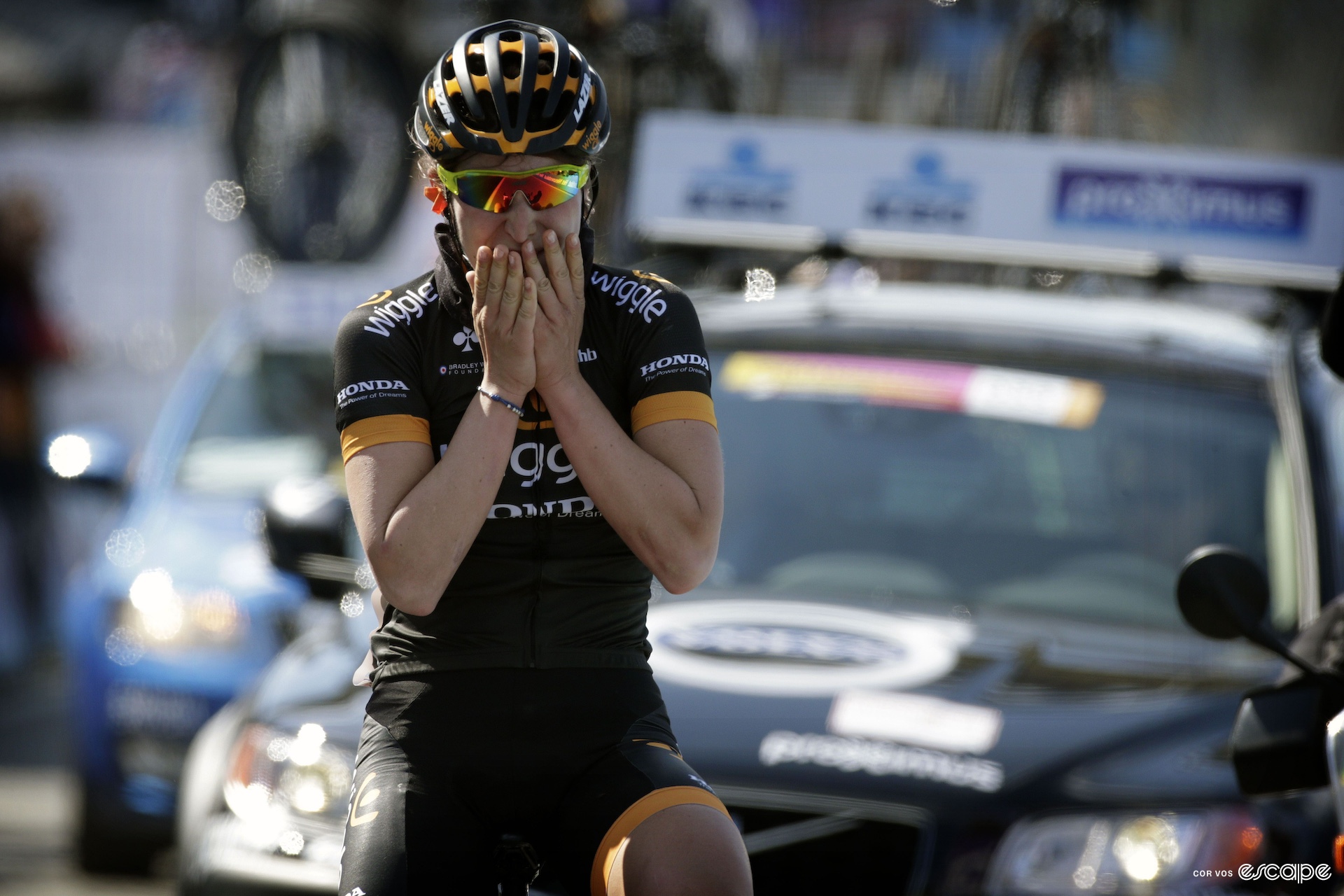 Elisa Longo Borghini wins the Tour of Flanders in 2015.