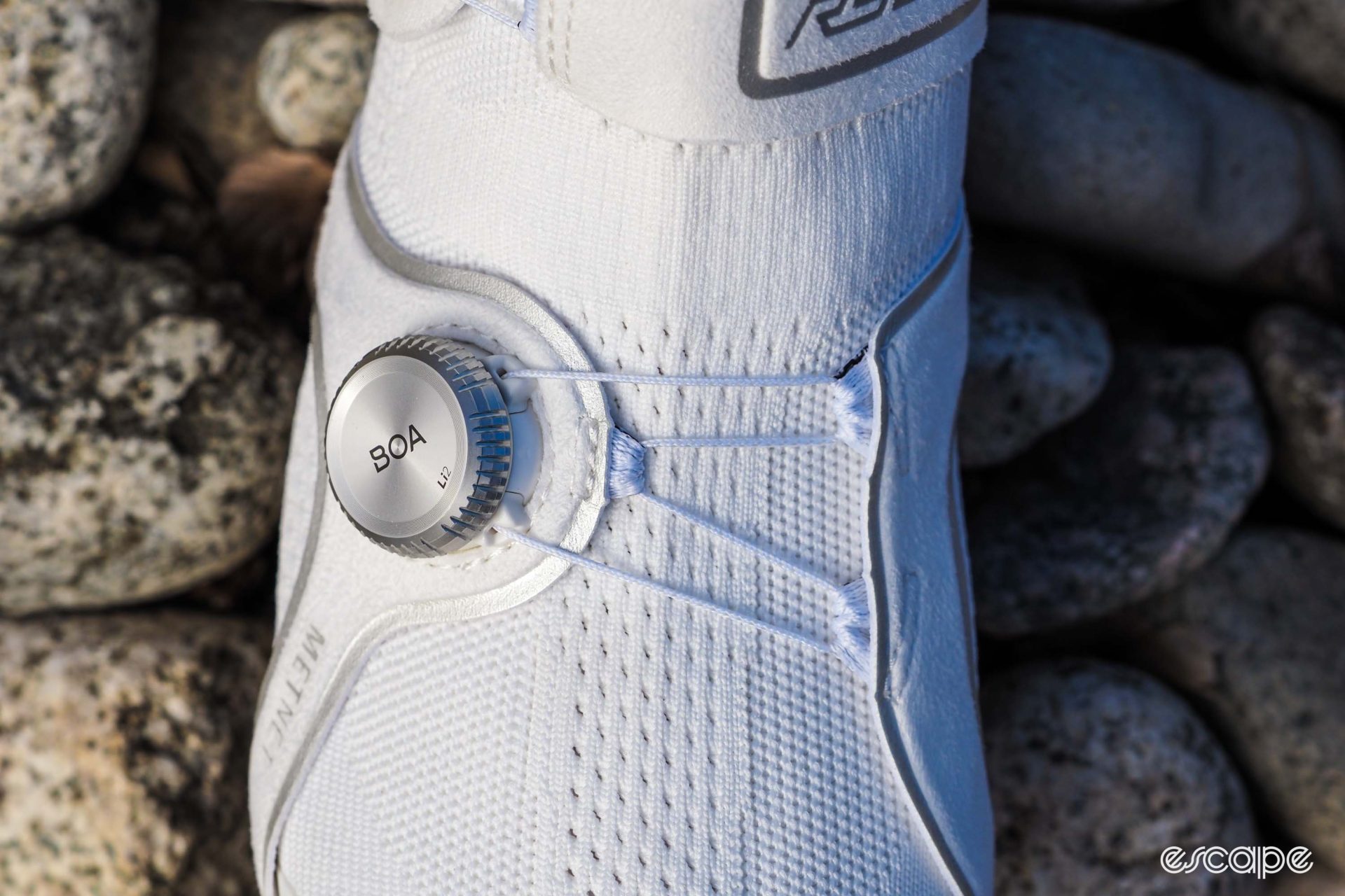 Trek RSL Knit road shoe forefoot strap detail