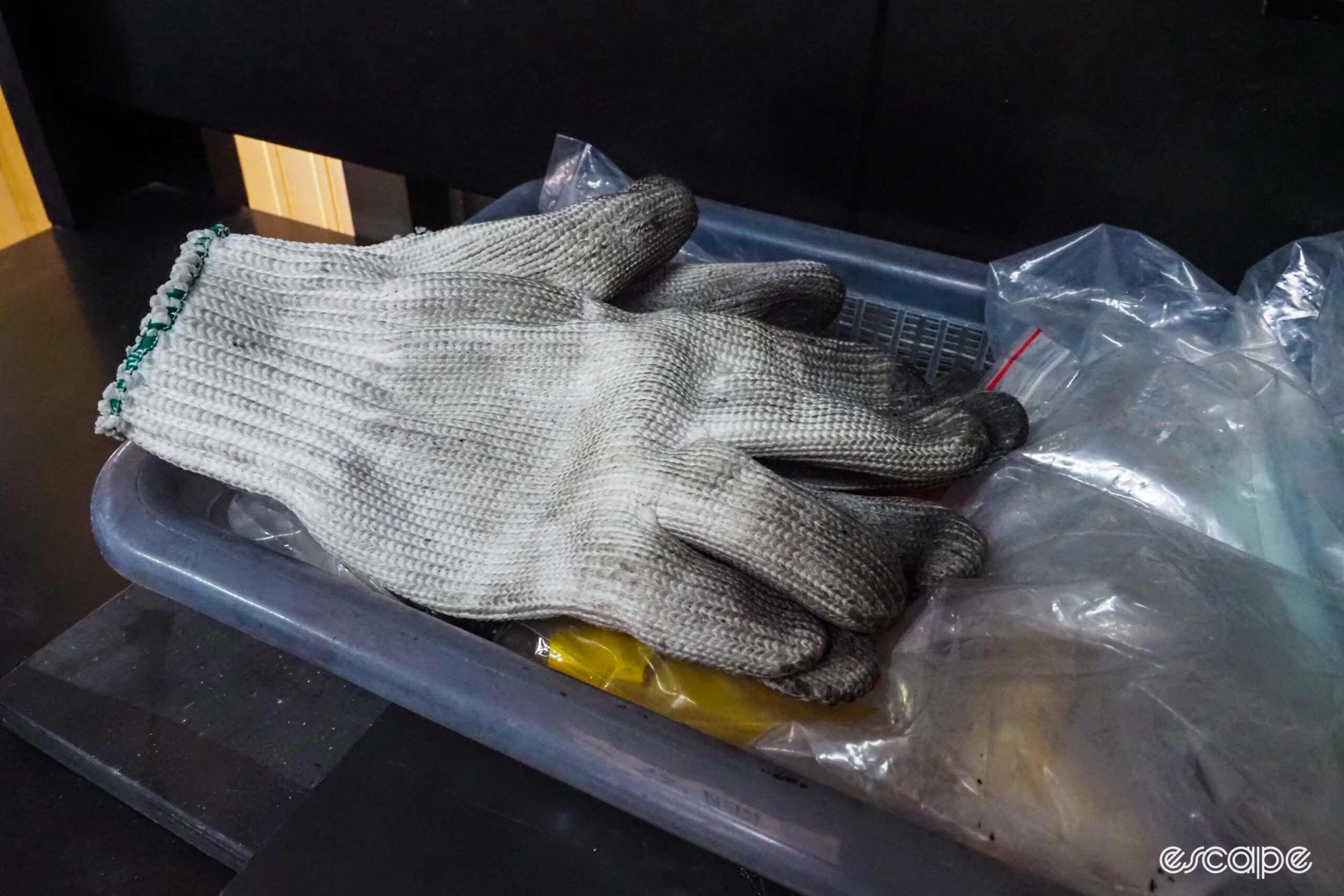 Goodyear Bicycle Tires factory tour dirty gloves