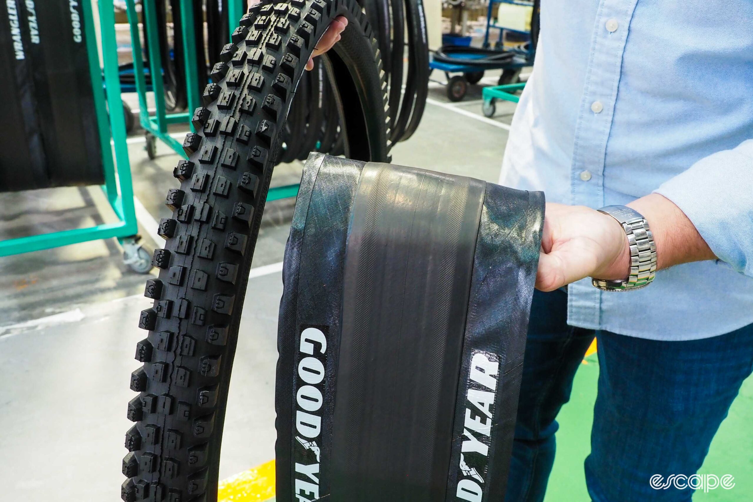 Goodyear Bicycle Tires factory tour before and after
