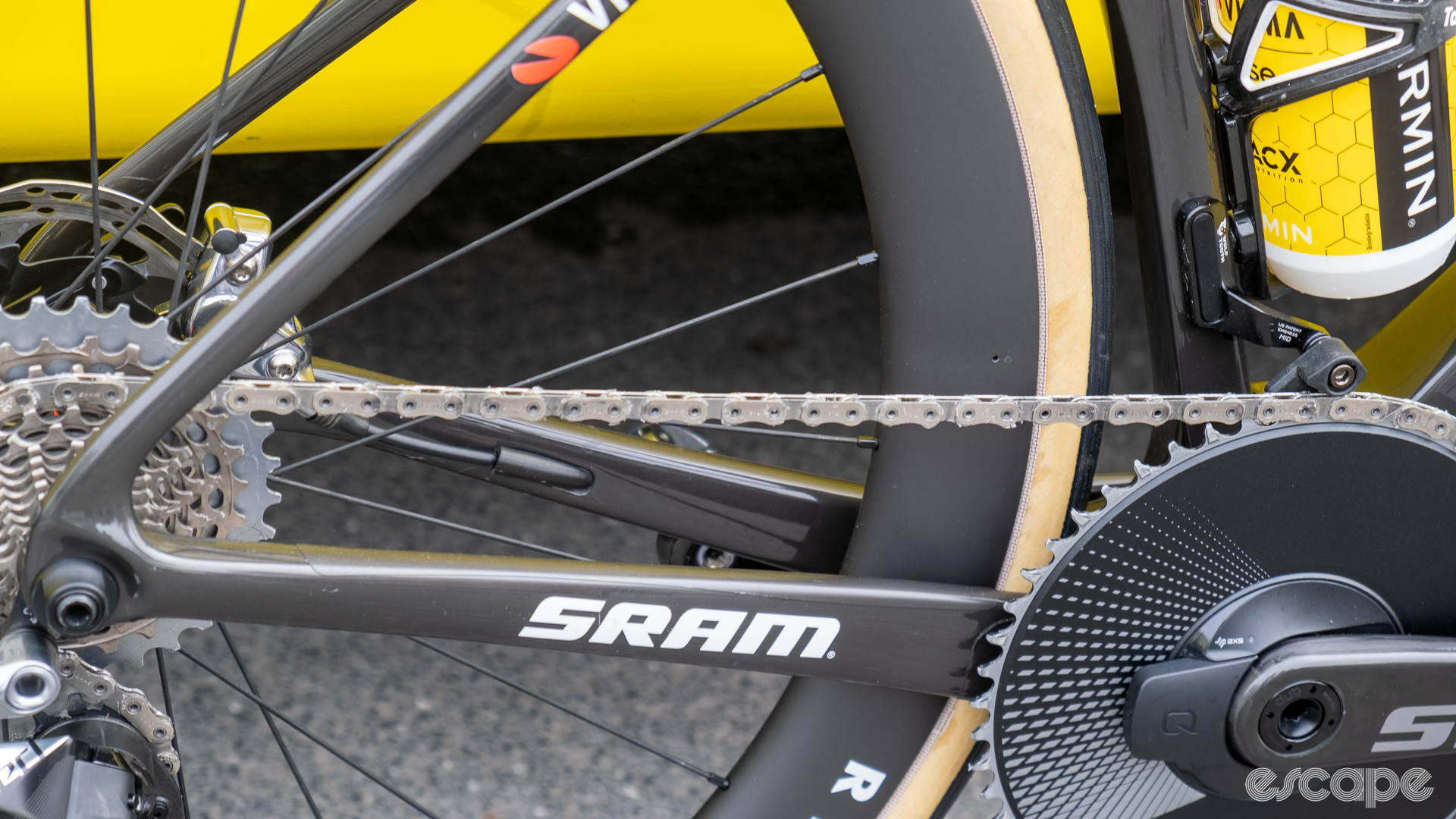 The image shows the chain on Marianne Vos' Cervelo Soloist.