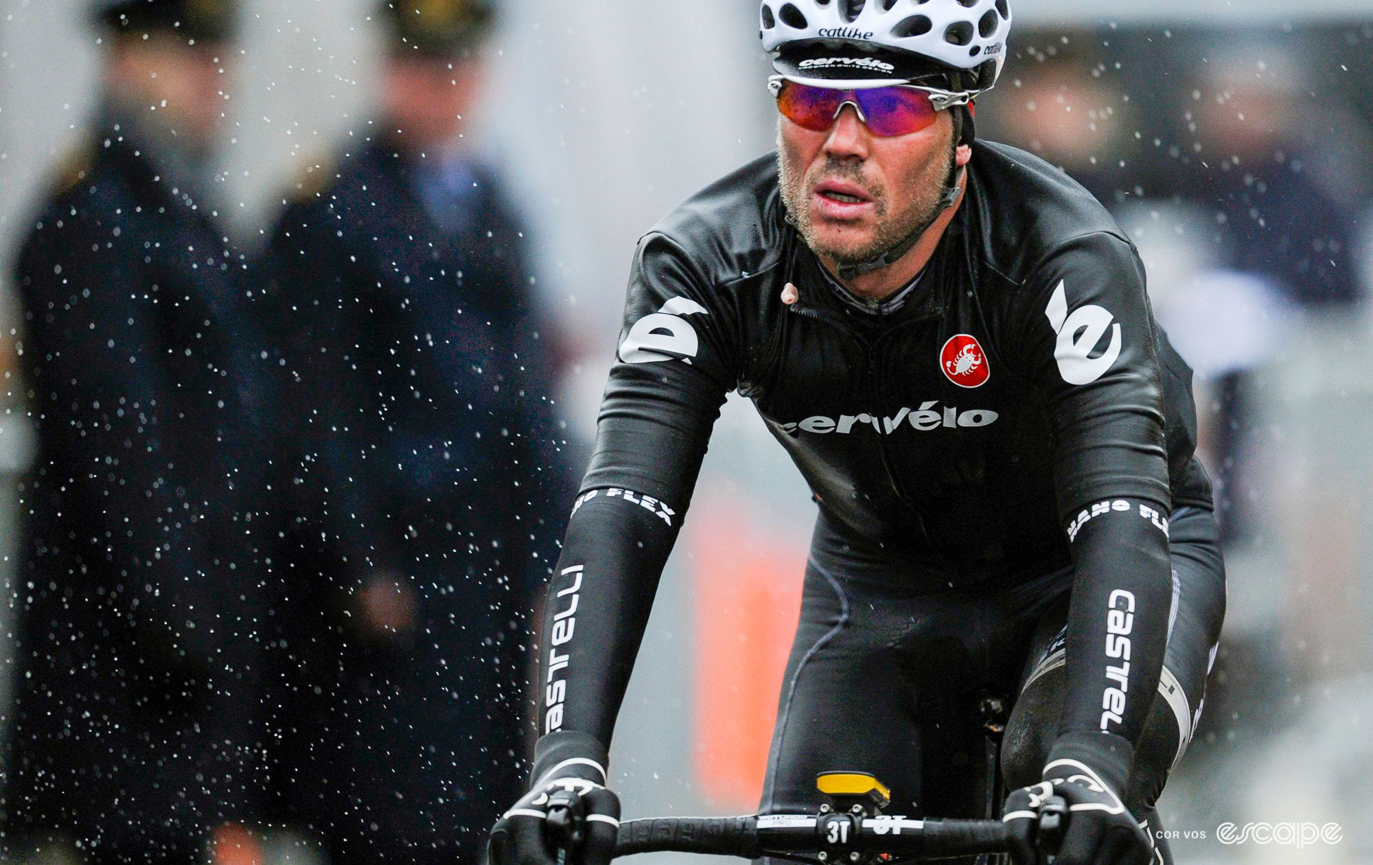 The photo shows Thor Hushovd in the original Gabba at Kuurne Brussels Kuurne 2010.