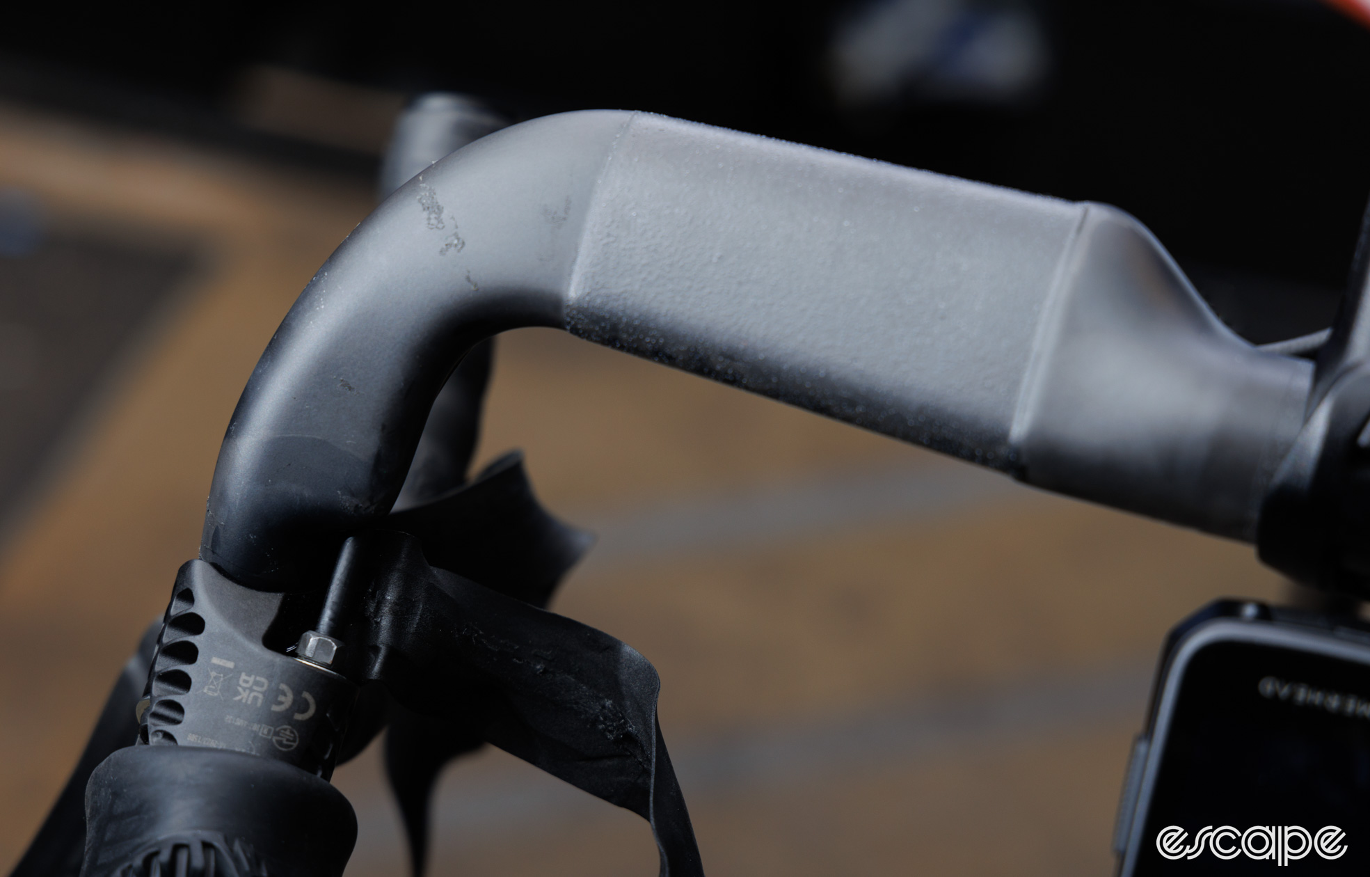 Top view of the Zipp SL80 Race handlebar without tape in place. 