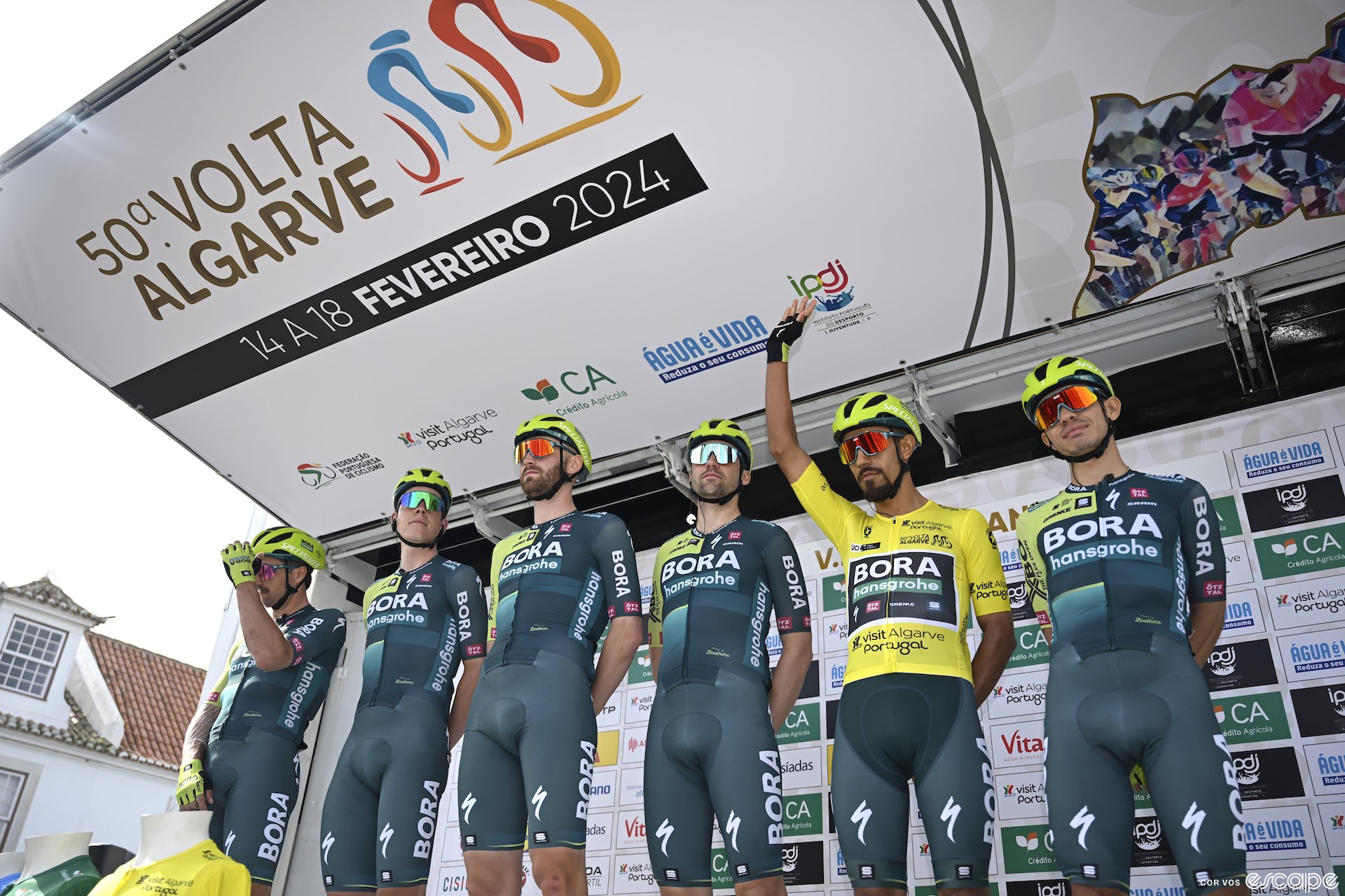 Bora-Hansgrohe at the Volta ao Algarve.