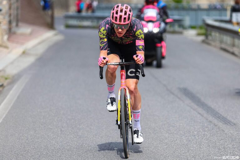 Georg Steinhauser on stage 17 of the Giro d'Italia.