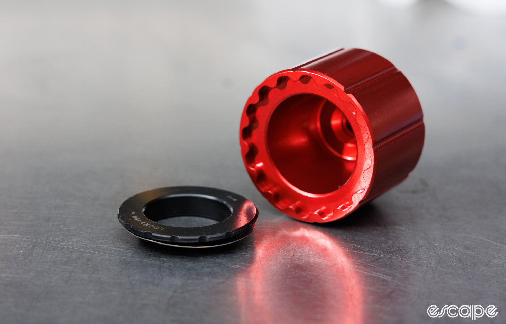 A close look at the Wheels Manufacturing Centerlock Socket. 