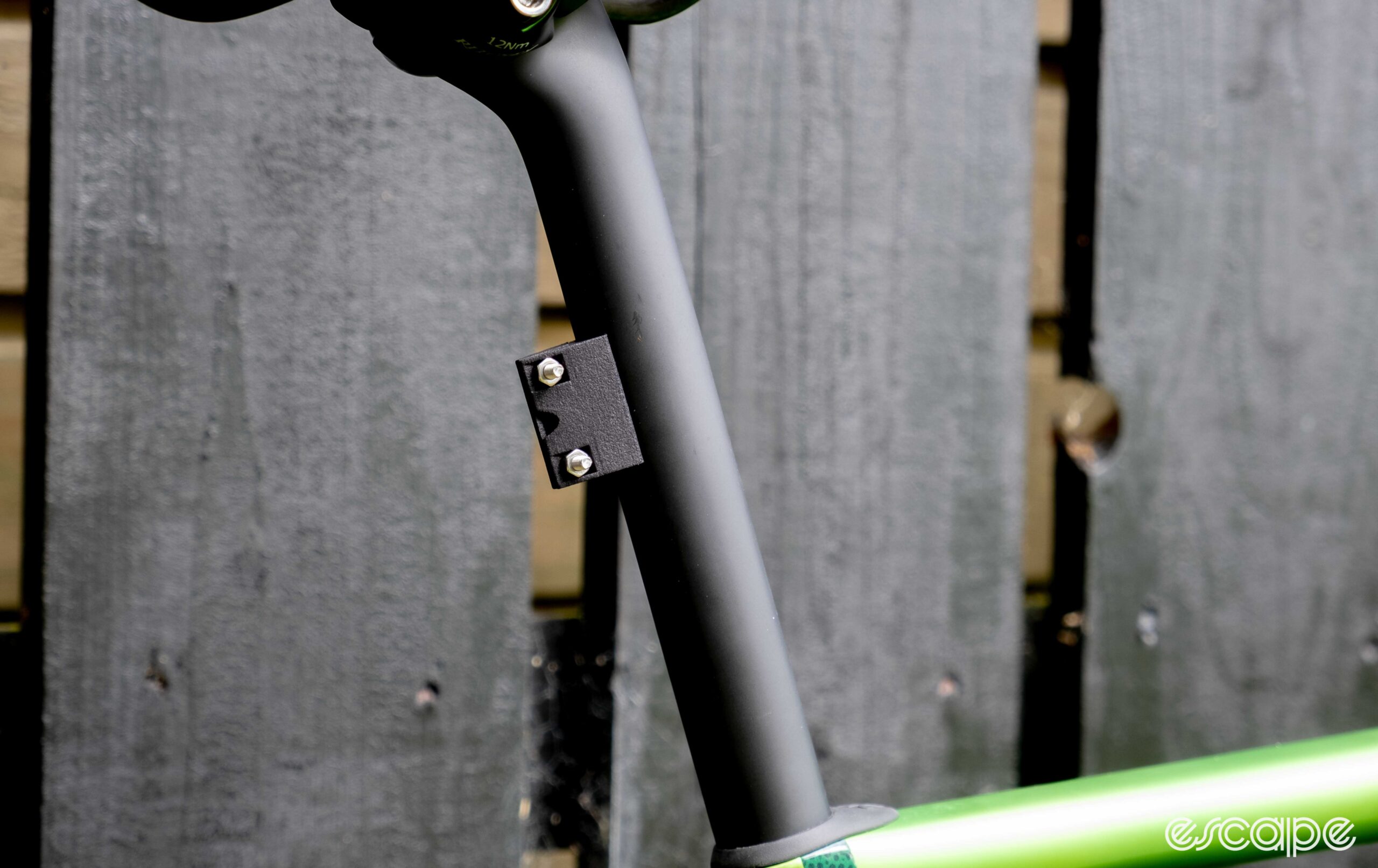 The image shows the seat post frame number mount. 