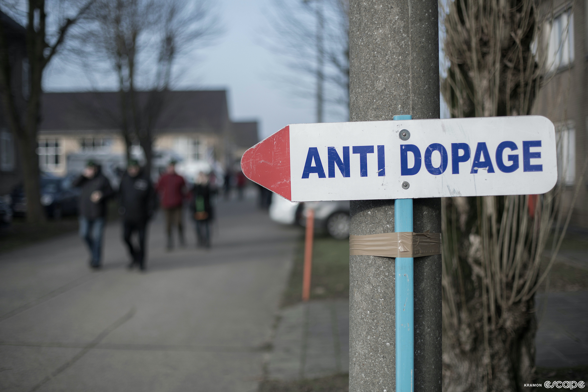 Anti-doping at Belgian nationals.