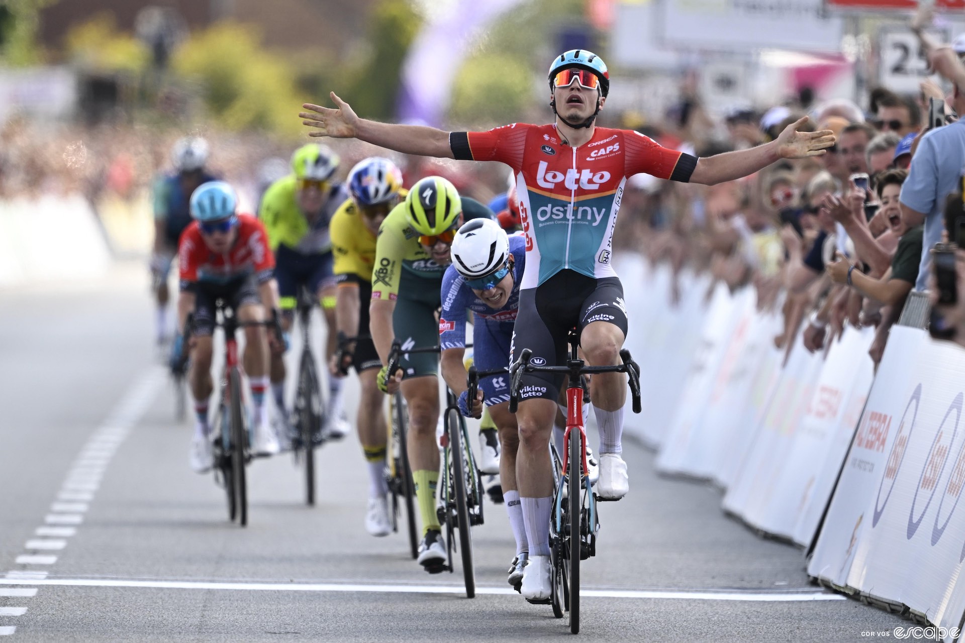 Arnaud De Lie wins the Belgian national title.