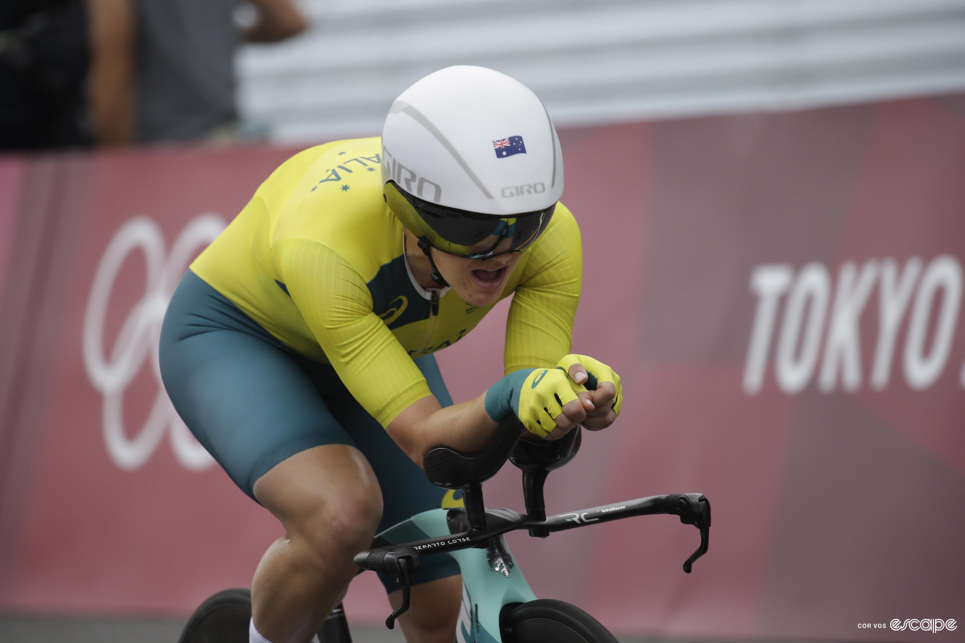 Grace Brown on her time trial bike 