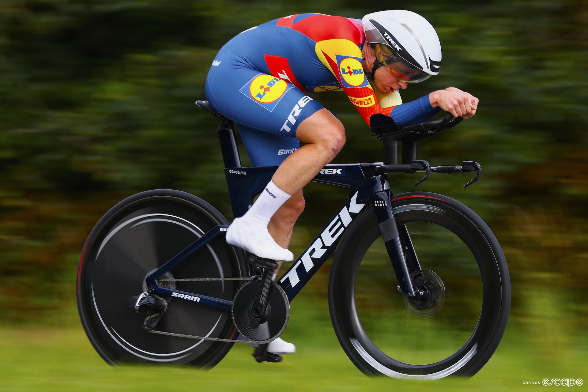 Brodie on her TT bike 