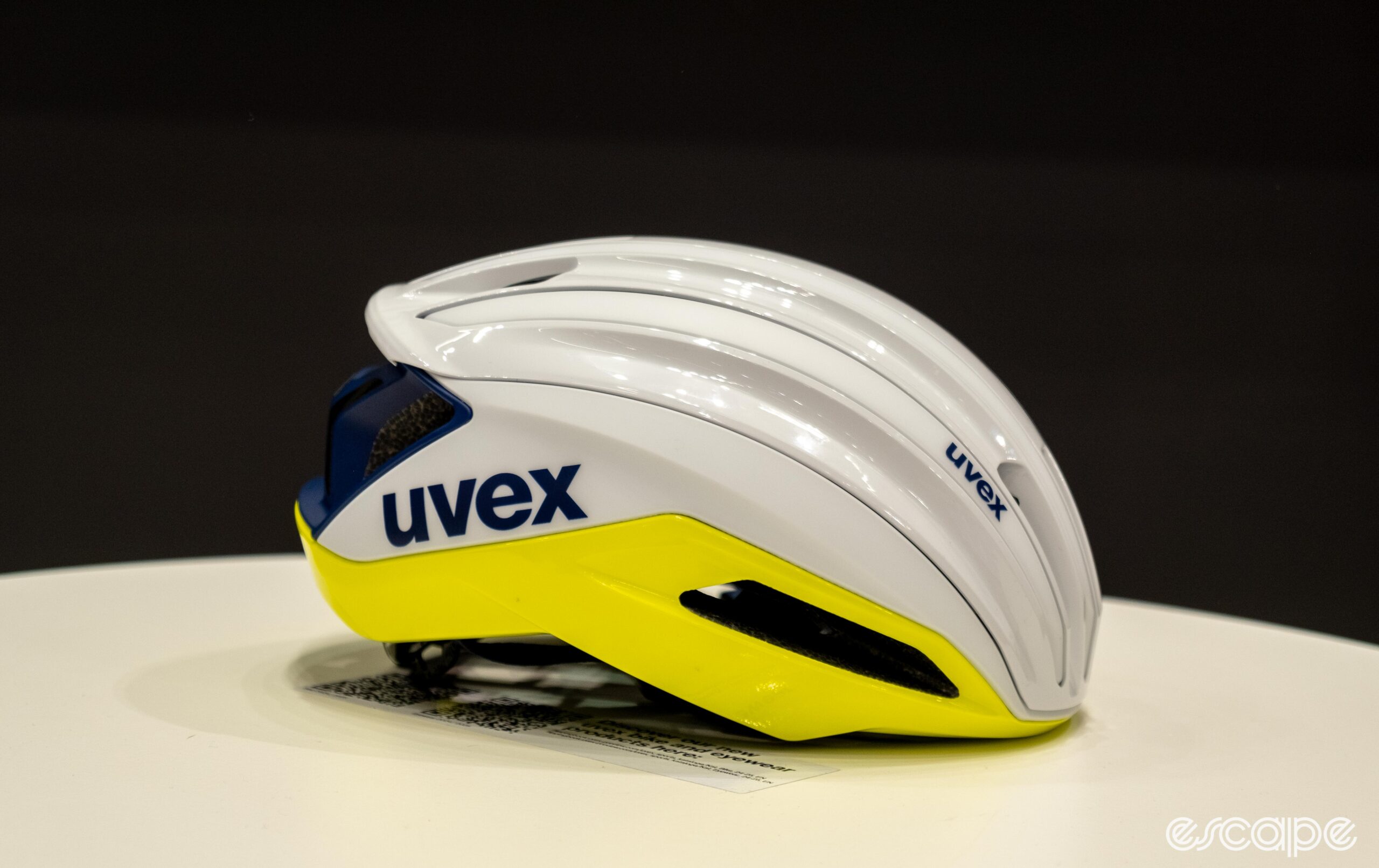 The photo shows Uvex's new Surge Aero Mips helmet