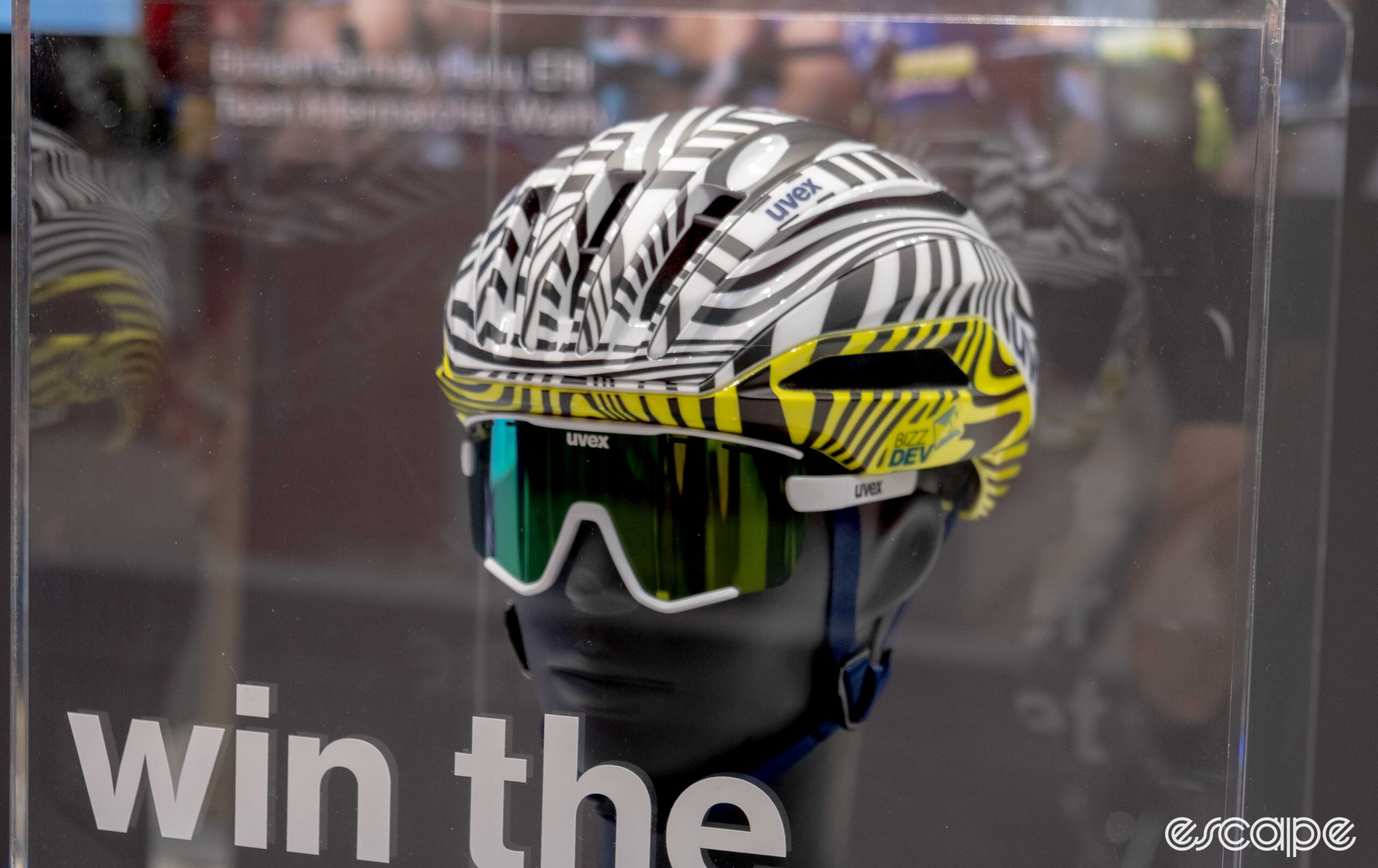 The photo shows Uvex's new Surge Aero Mips helmet