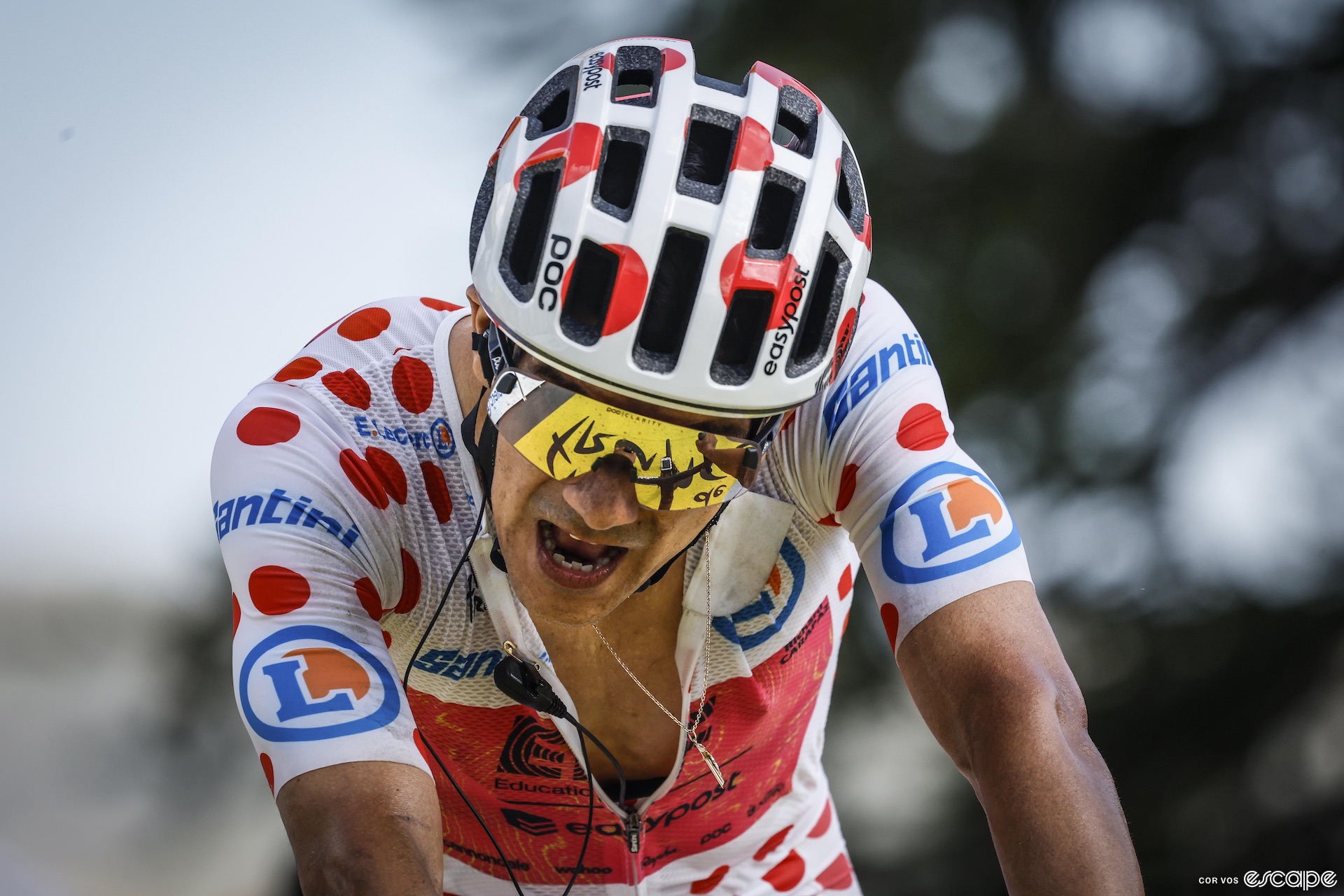 Richard Carapaz at the a Tour de France.