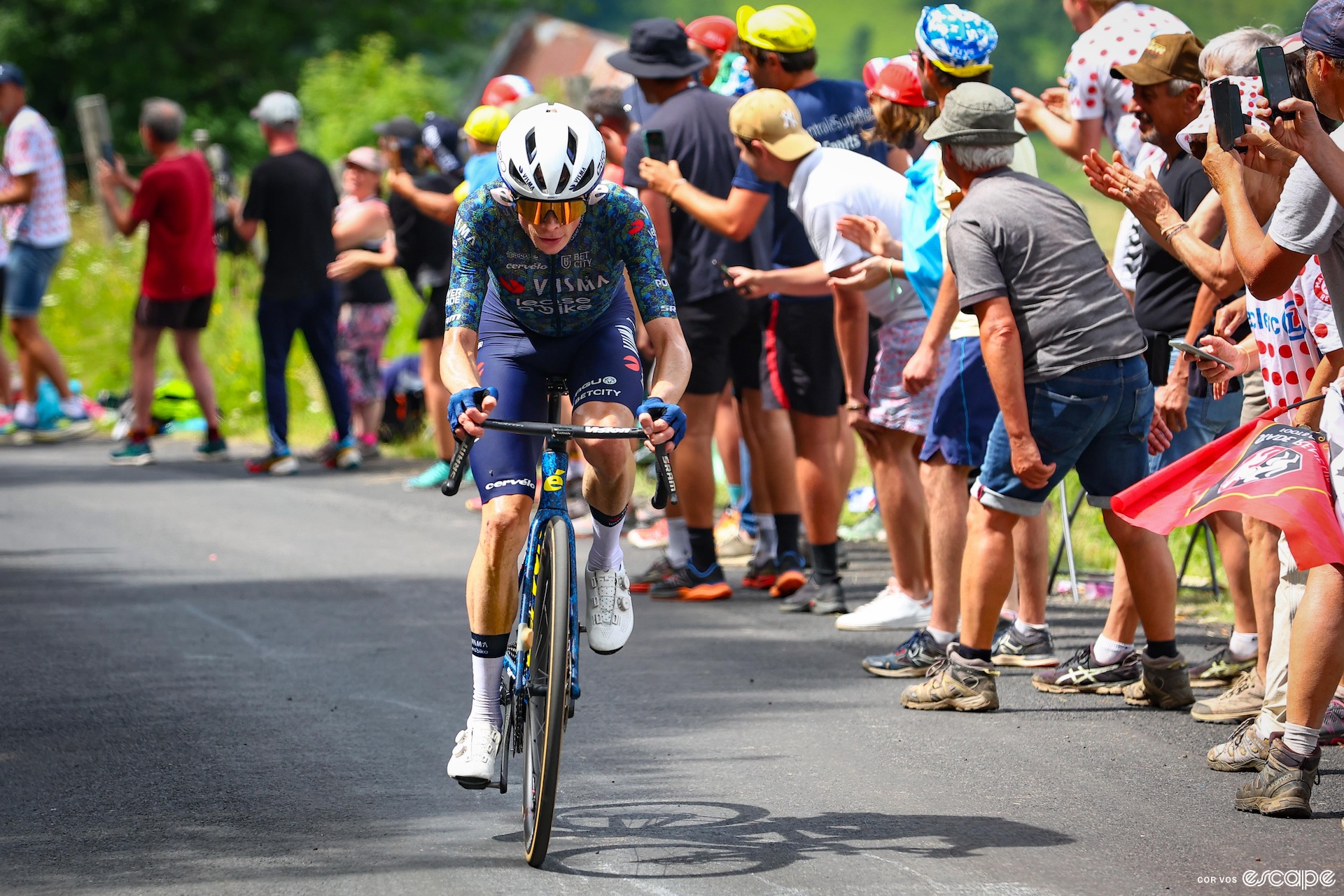 Jonas Vingegaard on stage 11 of the Tour de France.